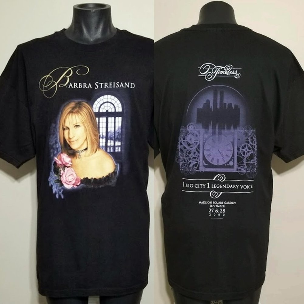 Rare 2000 Barbra Streisand Timeless Concert T-Shirt NYC Twin Towers NOS XL